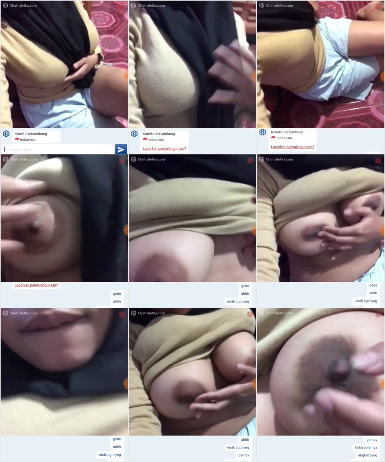 Hijab Hitam Live Colmek Di OmeTV